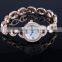 Elegance Good Quality Rose Gold Crystal Geneva Watch