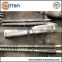 55/120 Alloy Conical Twin Screw Barrel for plastic extruder