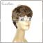 premium ombre human hair wig silk top lace front wig short human hair wig for boss wig