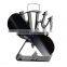 Triangle-shaped 2 Blades Black Heat Powered Stove Fan