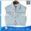 Custom Sleeveless Jean Jacket, Denim Vest Wholesale