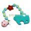 high qualtiy eco-friendly colorful DIY pacifier clip chain customiezed wholesales