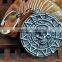 Creative Skull car gold coins key chain/skull key ring