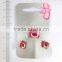 Cute acrylic carton bear earring and ring set for little girls                        
                                                Quality Choice