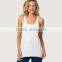 Latest design for woman gym slim fit plain white tank top running singlet