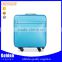 18inch trolley bag PU leather small size travel bag