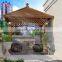 outdoor aluminum frame doubl lamp for wind resistant gazebo
