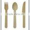 Disposable wooden flatware sets