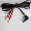 Hot selling 2 in 1 banana jacket TENS EMS replacement unit lead wire (Red+black color)