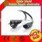 Europe AC power cord CEE7/7 to IEC320 C13 250V 10A 14AWG