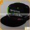 Custom brand 6 panel 3D embroidered & printed snapback caps