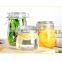 1L 1.5L 2.2L High quality glass storage jar/glass jar with metal clip/glass airtight jar