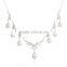 925 Sterling Silver Artificial Fresh Water Pearl Necklace Jewelry Set SNE164W