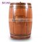 China high quality solid oak wooden wine barrel furniture 18 bottles