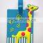 Giraffe Print Soft Rubber Bag Tags Animal Shaped Travel PVC Luggage Tags Wholesale