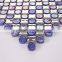 ZTCLJ JY-G-95 Decorative Beige Ceramic Mosaic Mix Iridescent Green Crystal Glass Mosaic Cheap Floor Tiles
