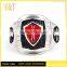 Best Seller Stainless Steel Cross Rings, Knight Armor Templar Crusader Shield Cross Rings(HF-002)