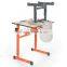 2016 modern adjustable school desk and chair in school furniture