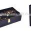 6 wine bottle gift box in PU leather material with metal handle