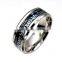 Factory Cheap Stainless Steel Sticker Ring Punk Wide Wedding Band for men Jewelry