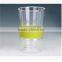 Double wall glass coffee cup with silicone sleeve without cap.360ML