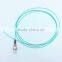 High quality FC 0.9mm OM3 Aqua fiber optic pigtail from factory