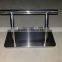 Stainless steel footrest for hair salon barber chair. Hairdressing Chair Footrest
