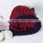 custom beanies hat with top ball, knitted beanies hat wholesale in stock