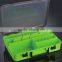 In Stock clear plastic durable compartment portable fishing lure box