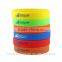 Promotional silicone woven wristbands bracelets for sports event