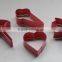 Cheap Umbrella Shape Metal Factory Biscuits Cutters in Red Color