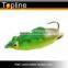 frog fishing lure with 2 sharp hooks