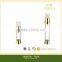 plastic manufacturers cosmetic plastic airless pump bottle golden color