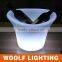 Indoor and outdoor IP65 waterproof level color changing plastic led flower pots light up pots lighting pot