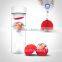 Glass Water Bottle with Fruit Iceball Maker