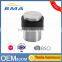 Solid Stainless Steel Door Stops Screw Mount Floor Door Stopper With TPR