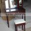 white and black dressing table
