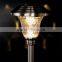 9pk Stainless Steel Solar Path Light Outdoor LED Landscape Lawn Garden Lamp - 158 mm