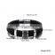 Handmade Genuine Leather Weaved Double Layer Men's Bracelets Casual/Sporty Bicycle Motorcycle Delicate Cool Men Jewelry