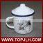 New fashion retro style enamel cup heated coffee mug