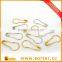 metal pear shaped safty pin /metal garment safety pin /Gold handtag pin