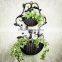 2016 factory custom floor flower rack balcony metal flower pot holder