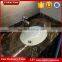 China dark emperador polished slab brown marble