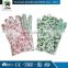 Drill cotton garden glove with PVC dots on palm