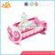 Wholesale beautiful toddler wooden doll bed toy pink best selling wooden doll bed toy W06E010