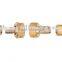 Brass hose coupling set