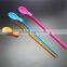 china hot selling large 2 in 1 plastic spoon drinking straws Mixing Spoon Stirrer