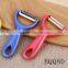 Factory wholesale colorful PP handle stainless steel wave blade multifunctional peeler