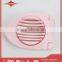 pink mini plastic egg slicer with steel wire