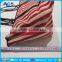 Classic style double color striped large tote bag for women